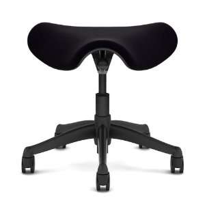  Freedom Saddle Seat  Black Vellum on Graphite Furniture 