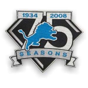  1934 2008 Detroit Lions 75th Anniversary Patch: Sports 