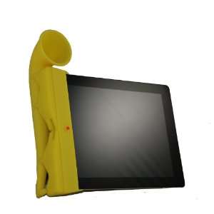  Retro Ipad Horn Speaker Stand for iPad 2 Yellow