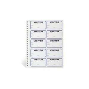 Spiral bound Temporary Visitor Login Book: Office Products