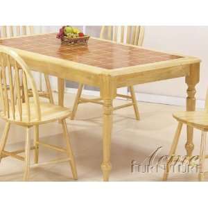  Farmhouse Natural Terracotta Dining Table by Acme