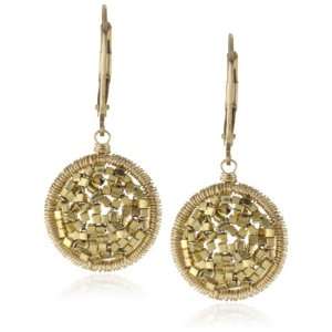  Dana Kellin 14k Gold Fill Small Circle Earrings: Jewelry
