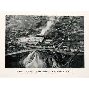  1945 Print Charleroi Wallonia Belgium Coat Mine Industry 
