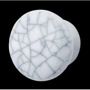   Knobs Grayish Porcelain, Crazed, 1 1/2 diameter: Home Improvement
