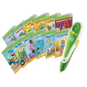  Leapfrog Tag 32 MB Learn to Read Pen w/ 12 Books Super 