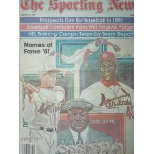  The Sporting News Issues 08 AUG 1981: Everything Else