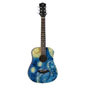   SAFSTR Safari Starry Night 3/4 Acoustic Guitar Musical Instruments