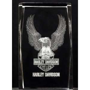   Harley Eagle 5x5x8 Cm Cube + 3 Led Light Stand 