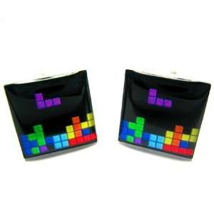  Tetris Video Arcade Game Cufflinks: Jewelry