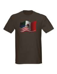 Mexican American Waving Flag Hispanic latino Dark T Shirt by 