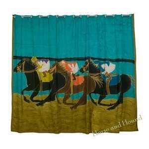  Horse Racing Shower Curtain