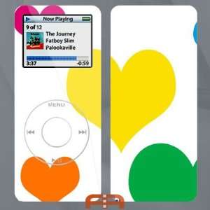  IPOD NANO Colorful Big Hearts Skin 02200 