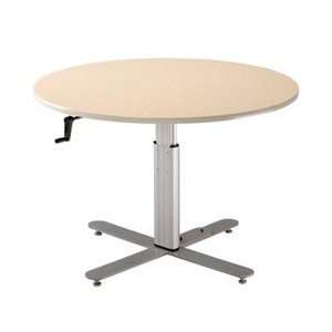  Round Group Therapy Pedestal Table 47 in Diam: Health 
