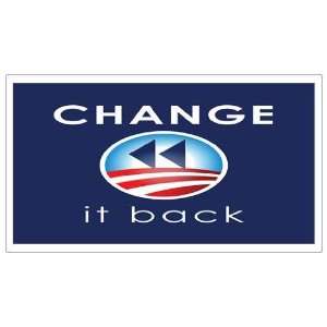  Magnet: OBAMA Logo Spoof   CHANGE (It Back): Everything 