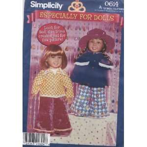   for Dolls 18 Doll Clothes Sewing Pattern #0614 Arts, Crafts & Sewing