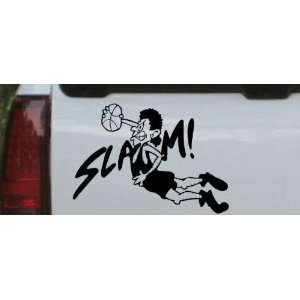  Slam Dunk Basketball Sports Car Window Wall Laptop Decal 