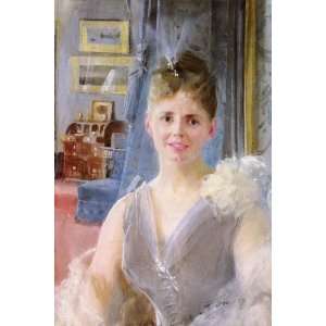 Acrylic Keyring Zorn Anders Portrait Of Edith Palgrave Edward In Her 