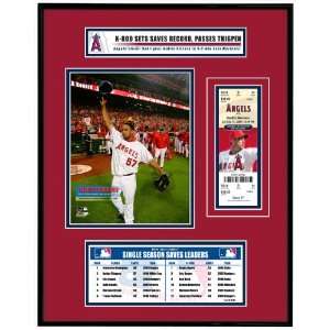   New Saves Record Ticket Frame (58 Saves)   Angels: Sports & Outdoors