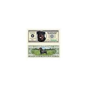  Novelty & Fake Money Rottweiler Million Dollar Bill (pack 
