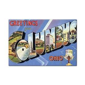  Greetings from Columbus Ohio Fridge Magnet: Everything 