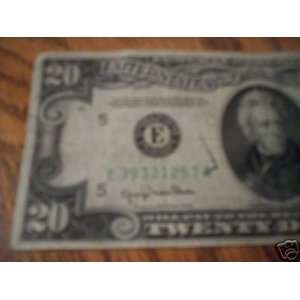  20$ 1950   FEDERAL RESERVE NOTE   BANK OF RICHMOND 