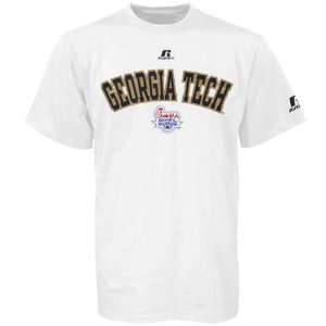   Yellow Jackets White Chick Fil A Bowl Bound T shirt: Sports & Outdoors