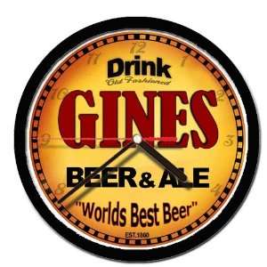  GINES beer and ale cerveza wall clock: Everything Else