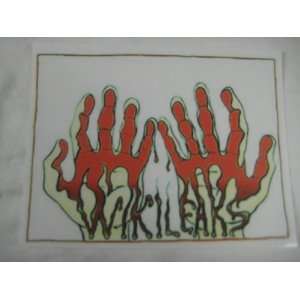  Wikileaks Bloody hands Anonymous decal sticker Everything 