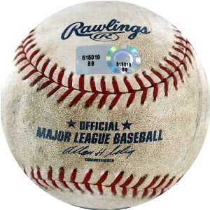  Giants at Dodgers Game Used Baseball 4 25 2007 Sports 