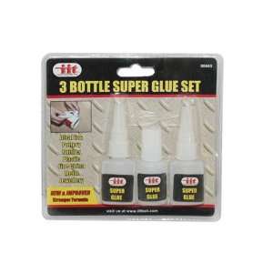  3 pack Bottle of Super Glue: Office Products