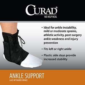  Curad® Small Lace up Figure 8 Ankle Support Performance 