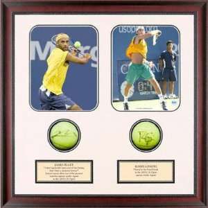  James Blake and Robby Ginepri Dual Autographed Tennis Ball 