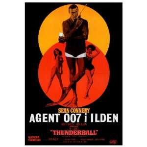  Thunderball (1965) 27 x 40 Movie Poster Danish Style A 