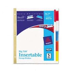  Avery® WorkSaver® Big Tab Paper Dividers INDEX,BNDR,11X8 