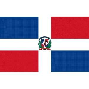  Dominican Republic Flag Clear Acrylic Fridge Magnet 2.75 