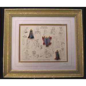  Evil Queen Model Sheet Framed #2951 Limited Edition with 3 