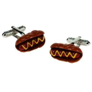  Hot Dog Novelty Cufflinks Jewelry