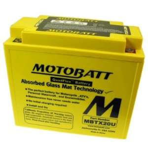  MotoBatt Quadflex Battery 12v 20ah Automotive