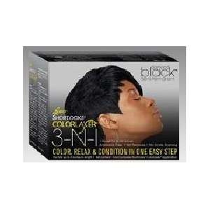 Lusters ShortLooks Colorlaxer 3 in 1 Relaxer & Color Diamond Black Kit