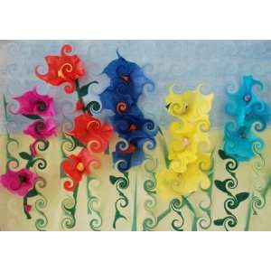  Art by Seala Mothers Day Flowers Tissue paper cut outs 