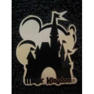  Disney Pin Mickey Magic Kingdom Cinderella Castle Black 