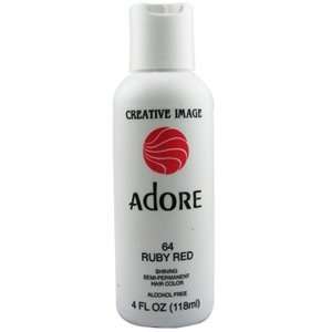  ADORE Semi Permanent Hair Color #64 Ruby Red 4 oz: Beauty