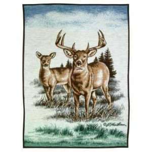 Septembers Sun Deer Hautman Brothers Blanket/Throw:  Sports 