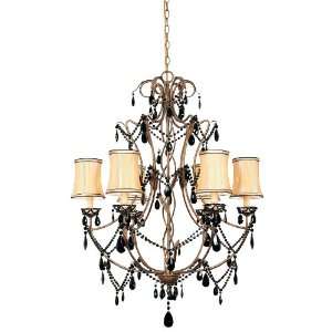 World Imports Lighting 1746 90 Montreaux 6 Light Chandelier with Black 
