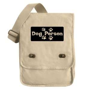  Messenger Field Bag Khaki Dog Person 
