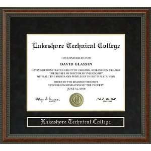  Lakeshore Technical College (LTC) Diploma Frame: Sports 