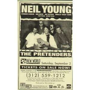  Neil Young Chicago 2000 Concert Promo Handbill Flyer: Home 
