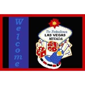  Welcome to Las Vegas Area Rug 39x58