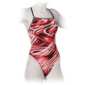  Finis Skinback Swimsuit   Highlight Red Womens Sports 