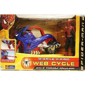  Spiderman Web Cycle with 5 Spider Man Figure Toys 